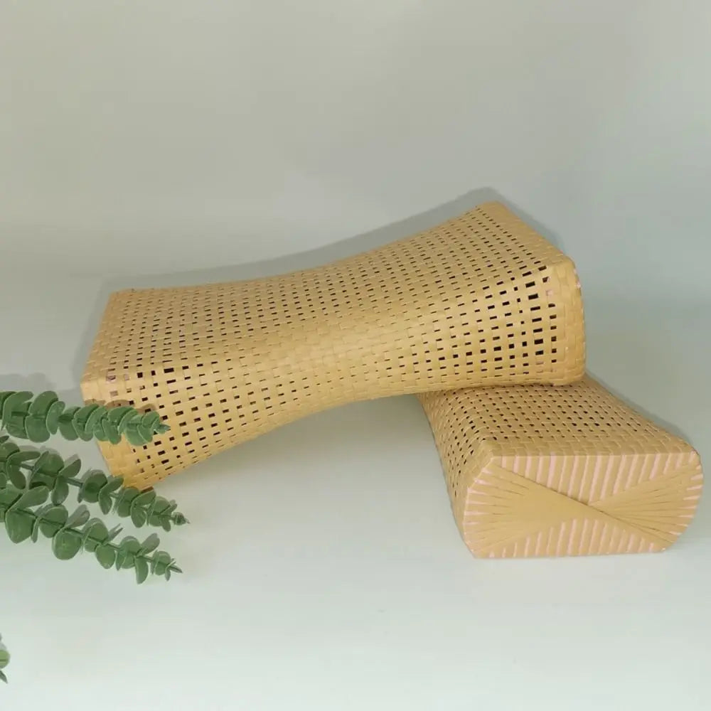 Handmade Imitation Rattan Summer Cooling Pillow | Neck & Lumbar