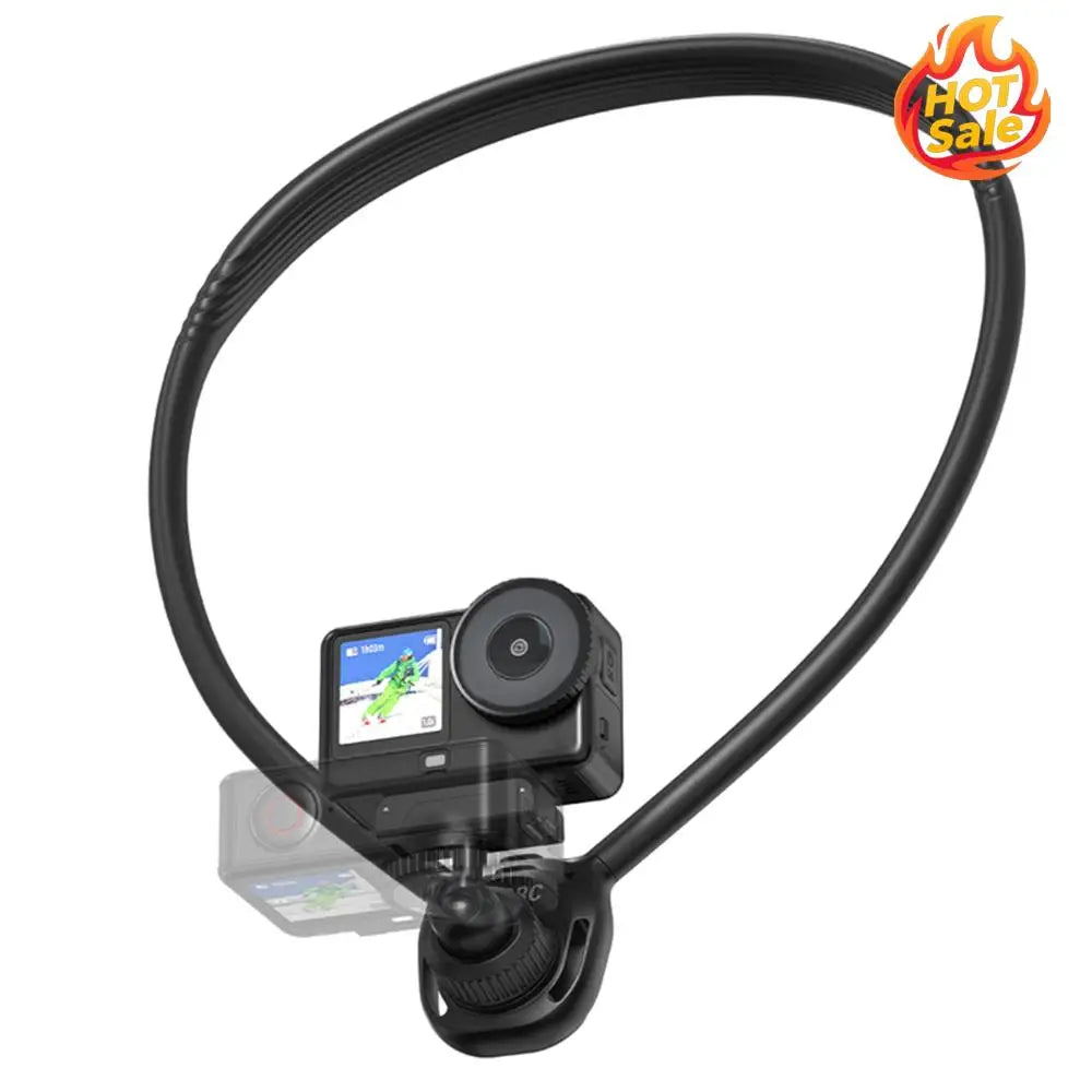 Silicone Magnetic Neck Mount Camera Holder – 360°+90° FPV