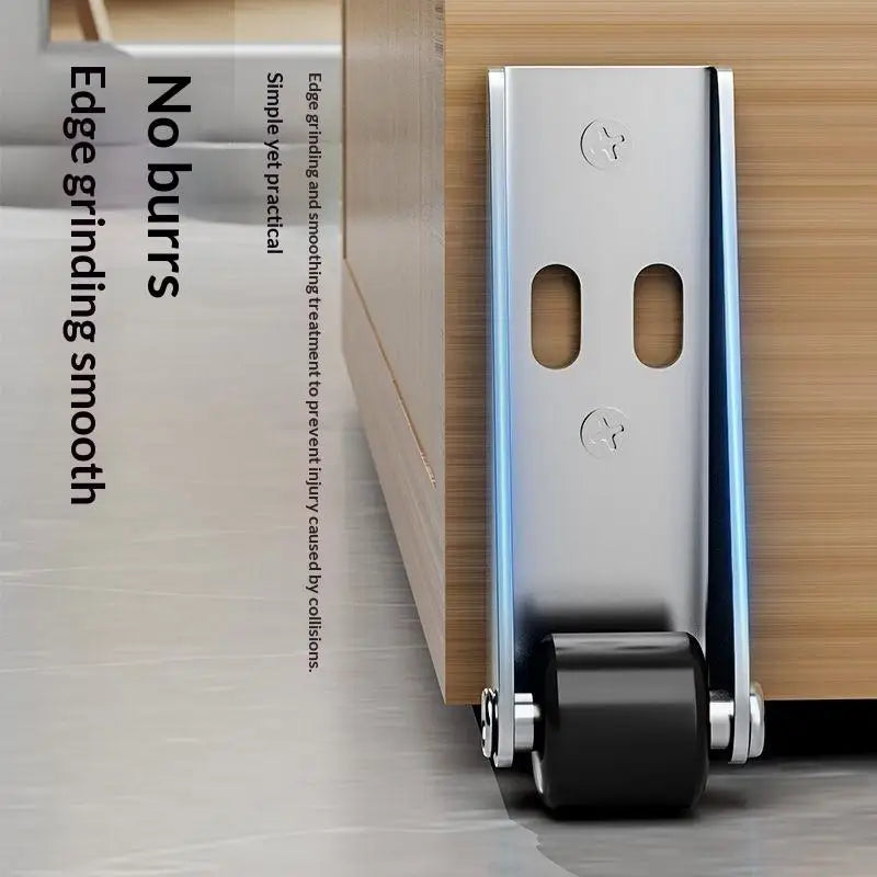 New 2Pcs Sliding Door Roller Pulley Universal Furniture Caster Wheel Mini Silent Easy-Glide Track Pulley Roller Table Cabinet Peaceful Pleasures Health and Wellness