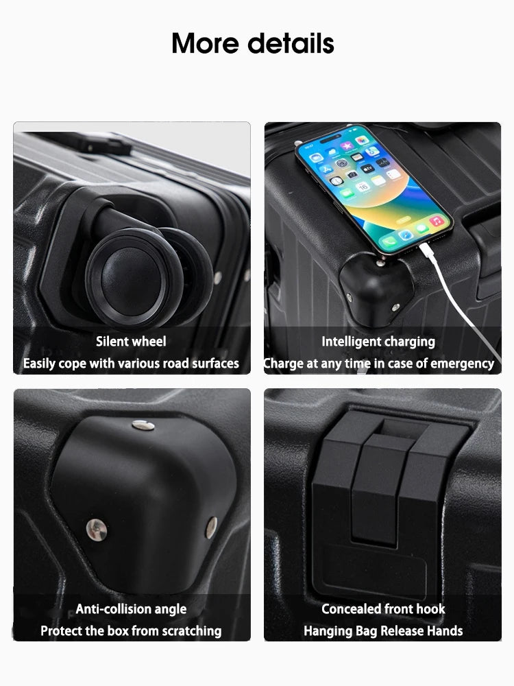 Hard Shell Carry-On Suitcase Rolling Travel Luggage with Spinner Wheels 20 24 26 28 30 Inch Large Capacity Durable Luggage Peaceful Pleasures Health and Wellness
