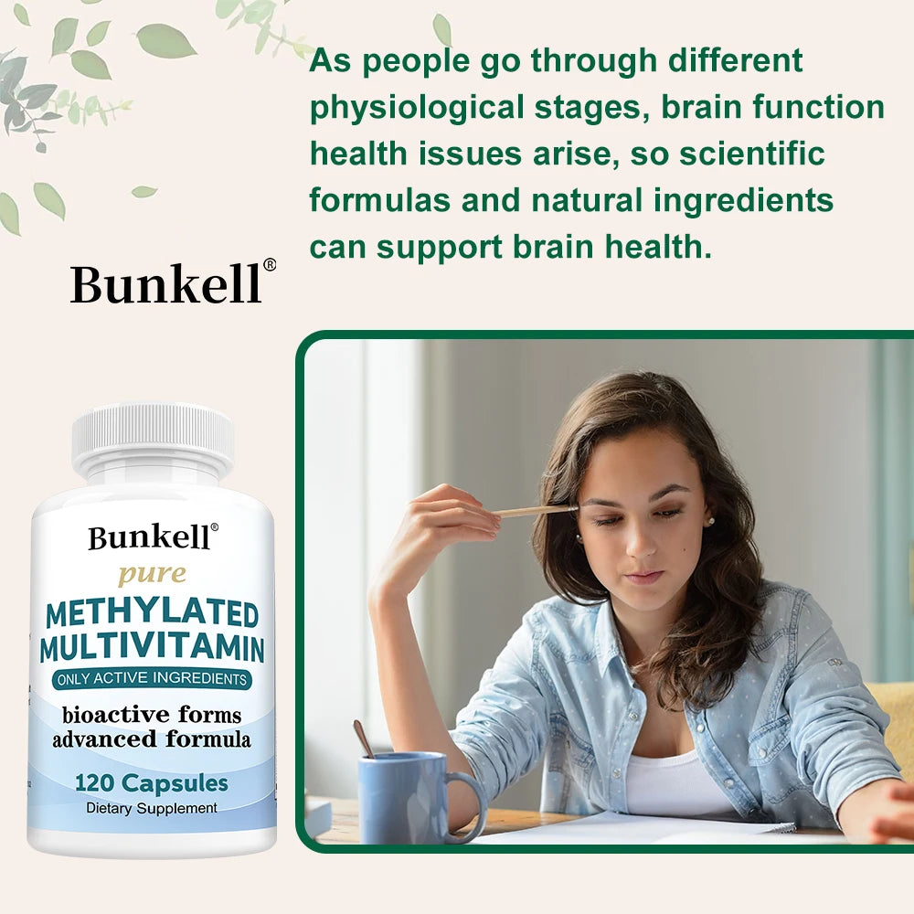 High-Potency Methylated Multivitamin - Whole Food, B-Complex, Hair Skin Energy, Stress, Immune & Maintain Heart Health Support Peaceful Pleasures Health and Wellness