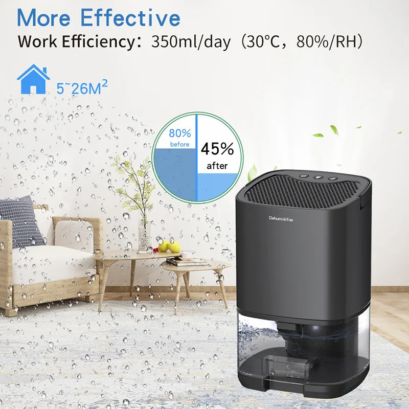BALASHOV Portable Quiet Dehumidifier | 36W Home Air Dryer