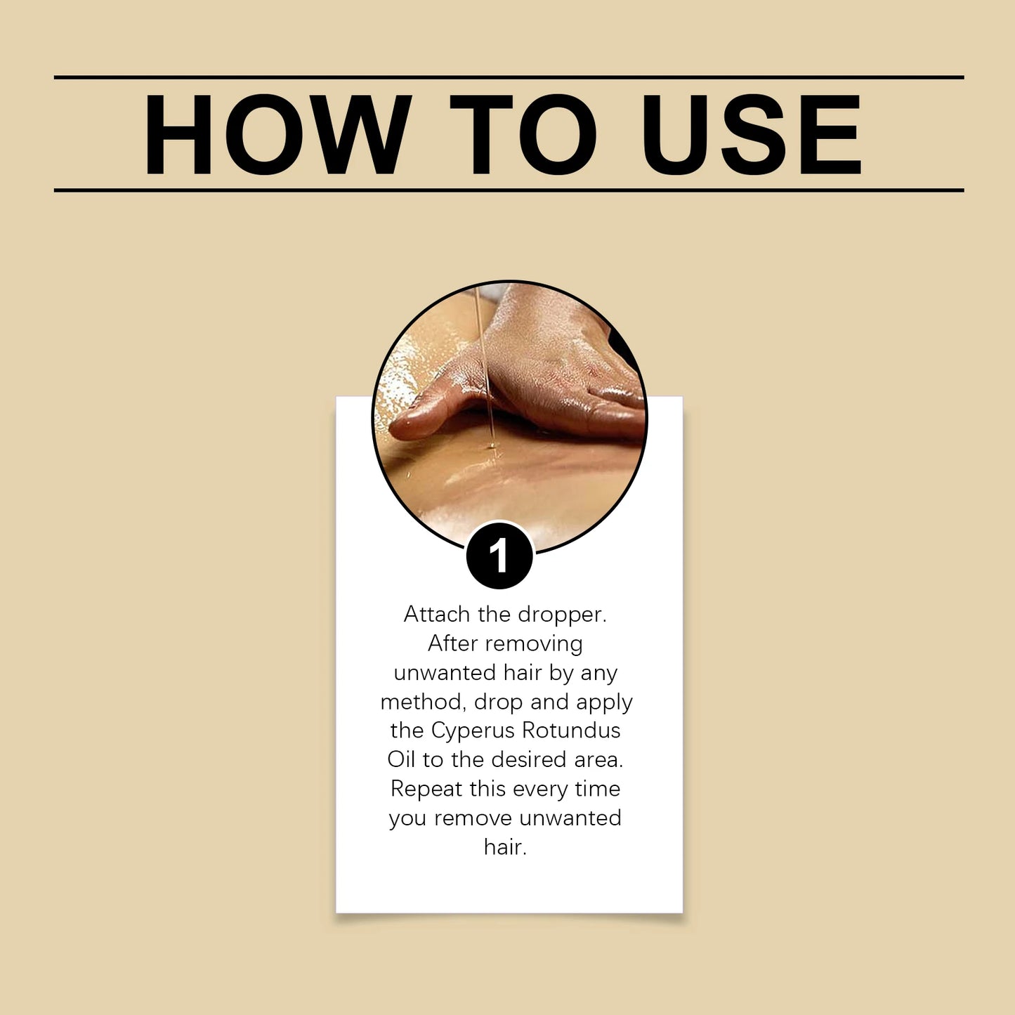 Cyperus Rotundus Hair Removal Oil – Painless Botanical Depilation