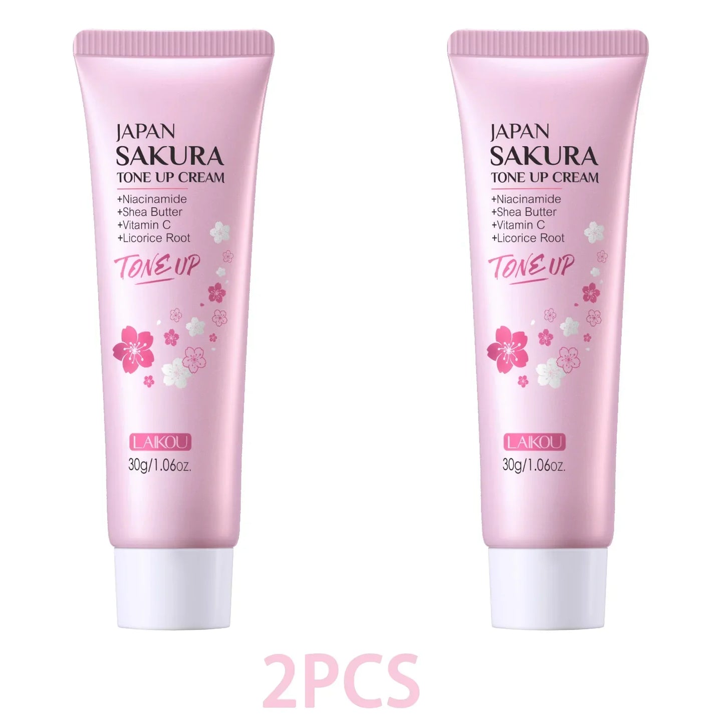 LAIKOU Sakura Tone-Up Cream – Brighten & Moisturize 30g Peaceful Pleasures Health and Wellness 2PCS