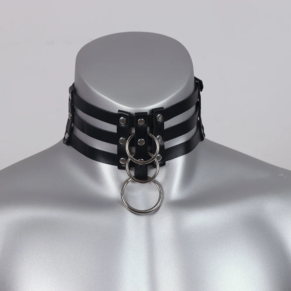 PU Leather Men Harness Handcuffs Gay Fetish Clubwear Costume Erotic
