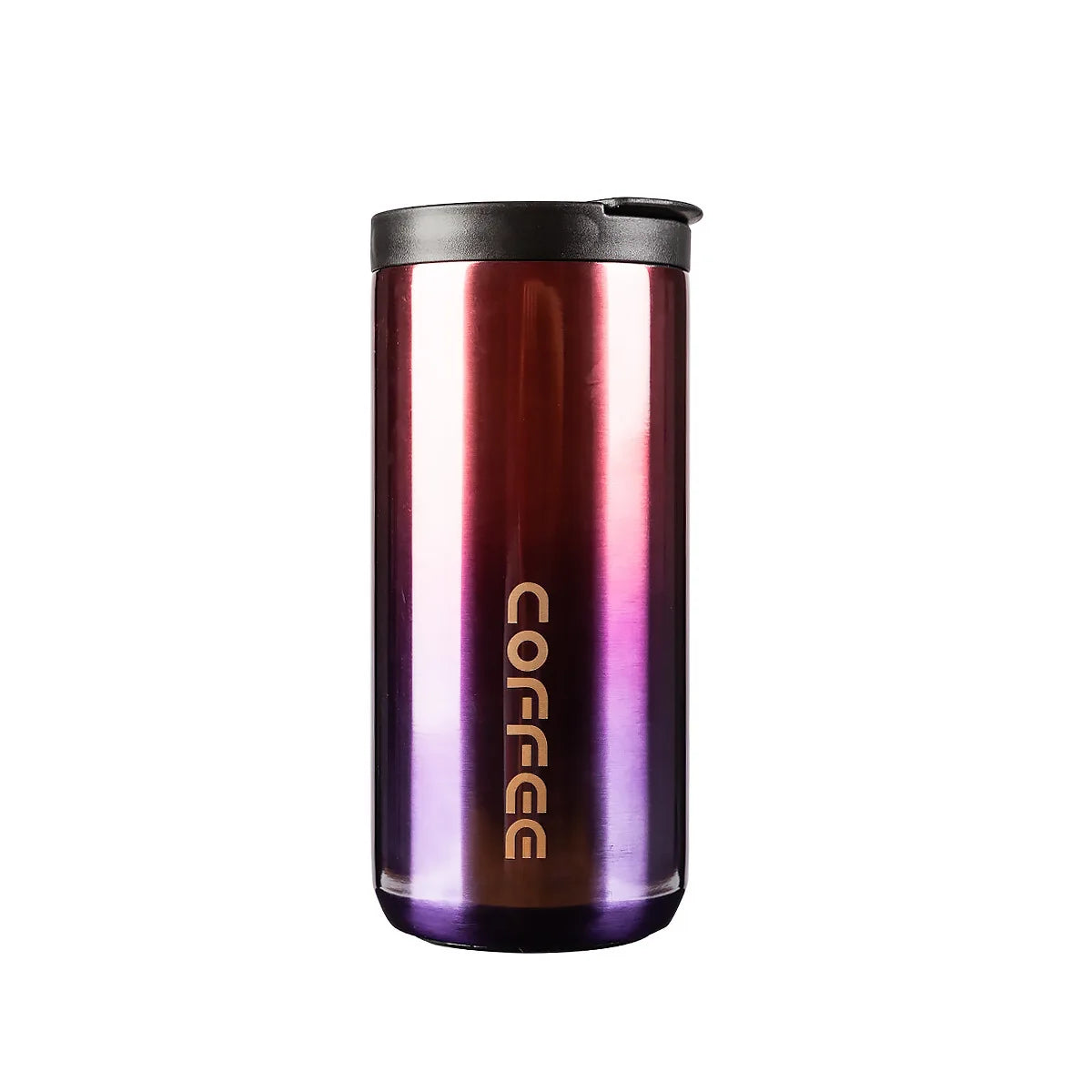 Car Mount Stainless Steel Insulated Coffee Cup | 400ml & 550ml Insulated Travel Mug Peaceful Pleasures Health and Wellness Purple Gradient 400ml