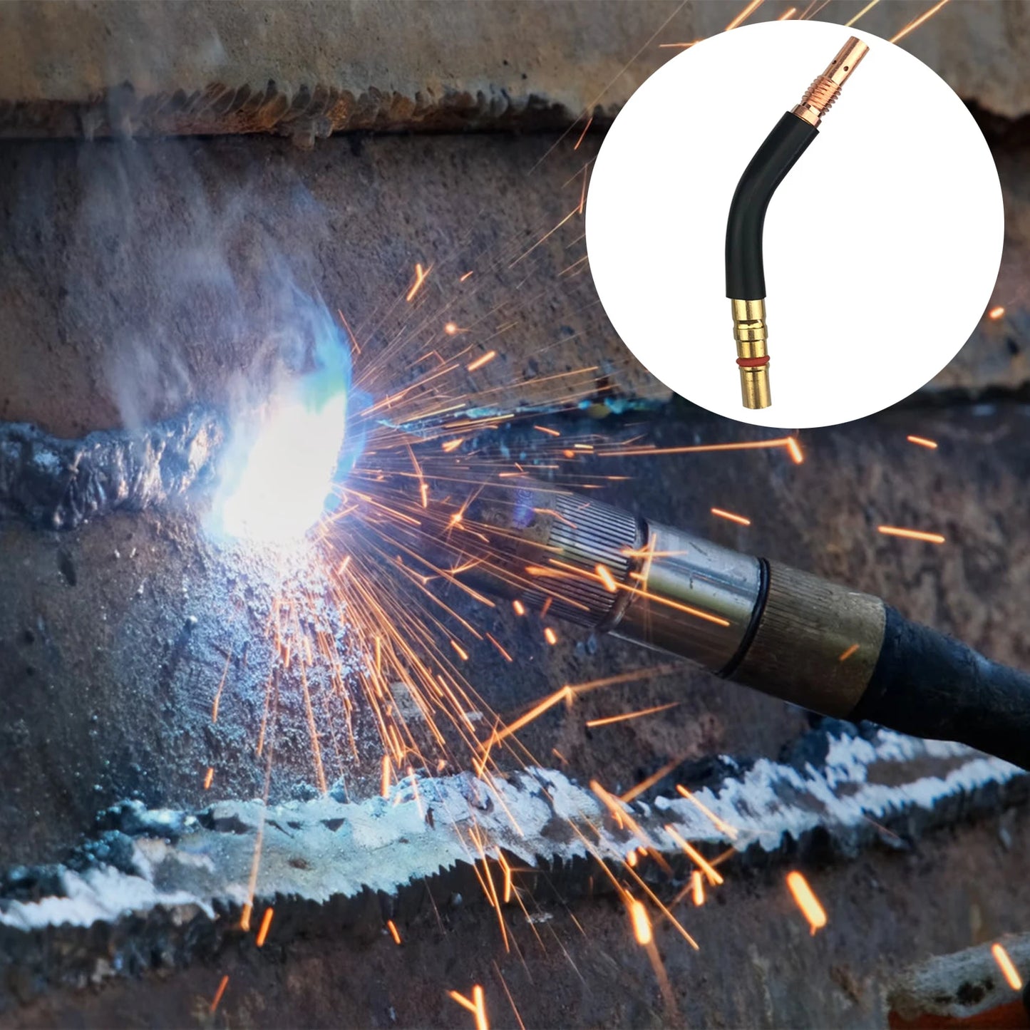 Welding Gun Pipe Bending Adapter Internal Screw Curved Rod for Both Professionals and DIY Peaceful Pleasures Health and Wellness