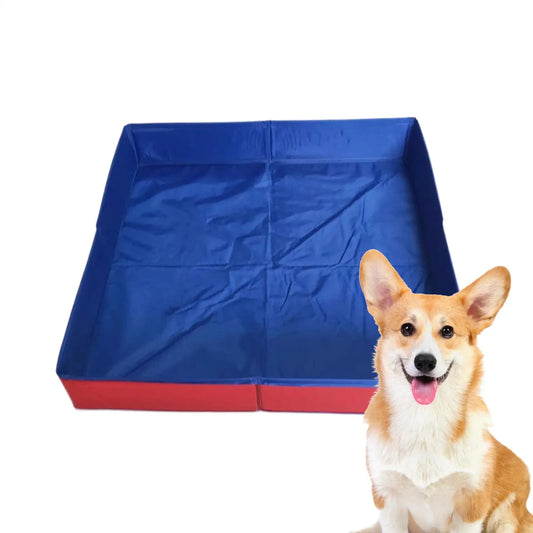 Pet Bathing Pool Outdoor Folding Swimming Pool Cat and Dog Cleaning Pool Adult Bathing Tub Outdoor Sand Play Toy Peaceful Pleasures Health and Wellness