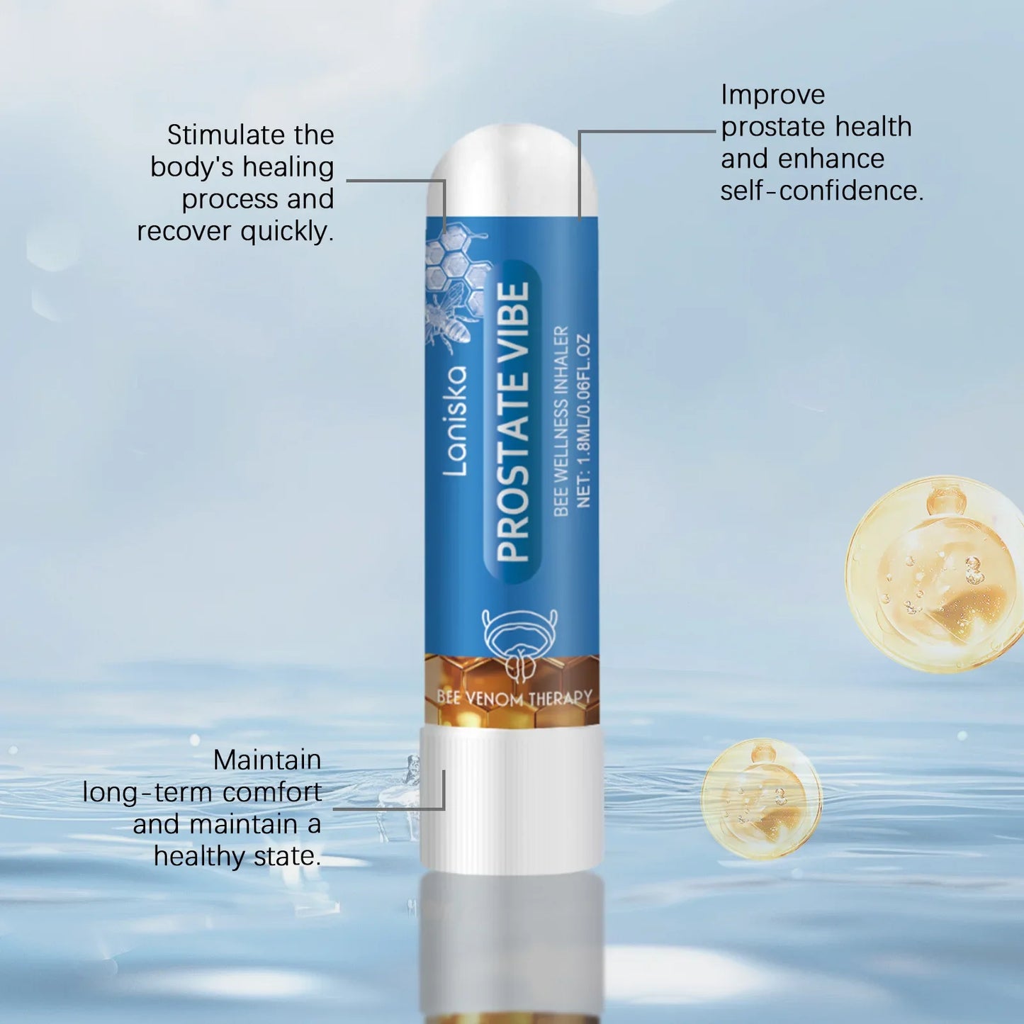 Laniska Men's Essential Oil Nasal Inhaler Stick – 1.8ml