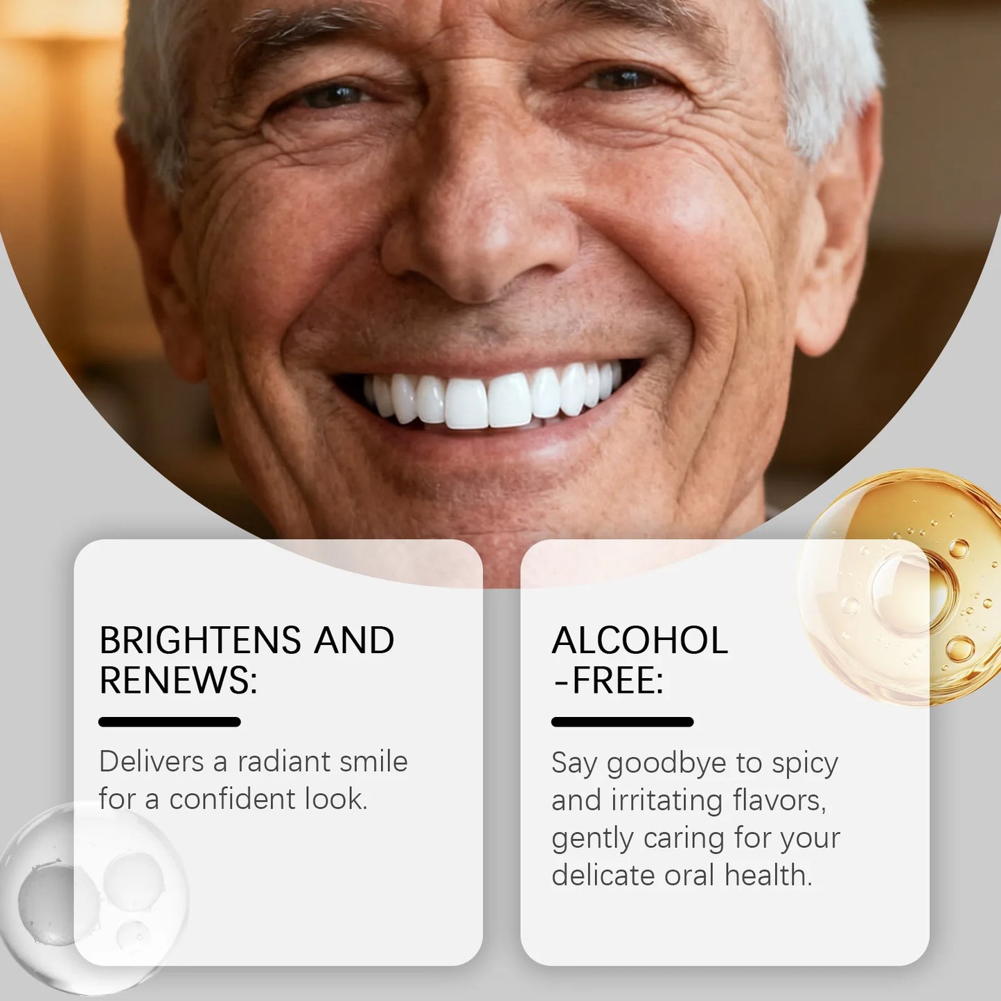 Teeth Whitening Mouthwash Quick Oral Cleansing Remove Mouth Bad Odor Reduce Teeth Stains Yellowing Refreshing Menthol Mouthwash Peaceful Pleasures Health and Wellness