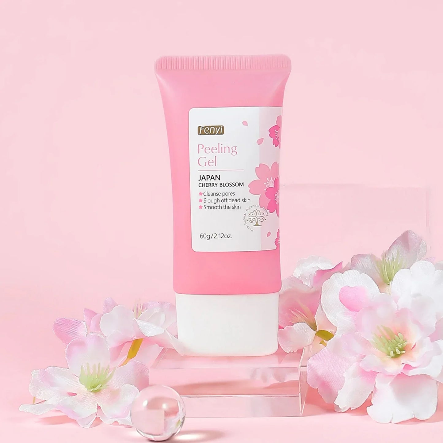 Sakura Exfoliating Gel Face & Body Scrub 60g Peaceful Pleasures Health and Wellness