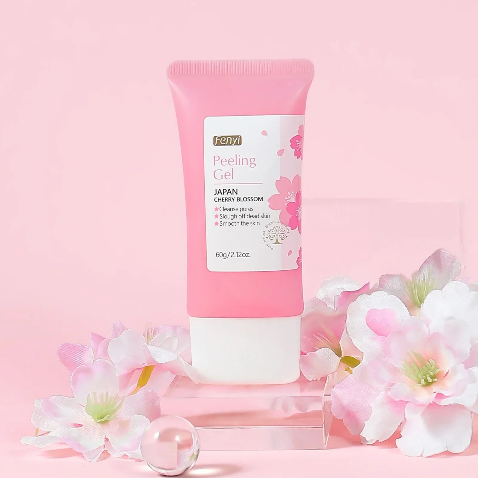 Sakura Exfoliating Gel Face & Body Scrub 60g Peaceful Pleasures Health and Wellness