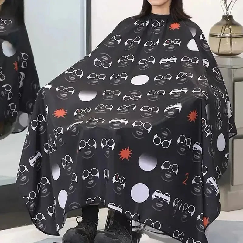 Retro Anti-static Haircut Cloth Adjustable Waterproof Hairdresser Coats Barber Comfortable Breathable Hairdressing Supplies Peaceful Pleasures Health and Wellness WB-10
