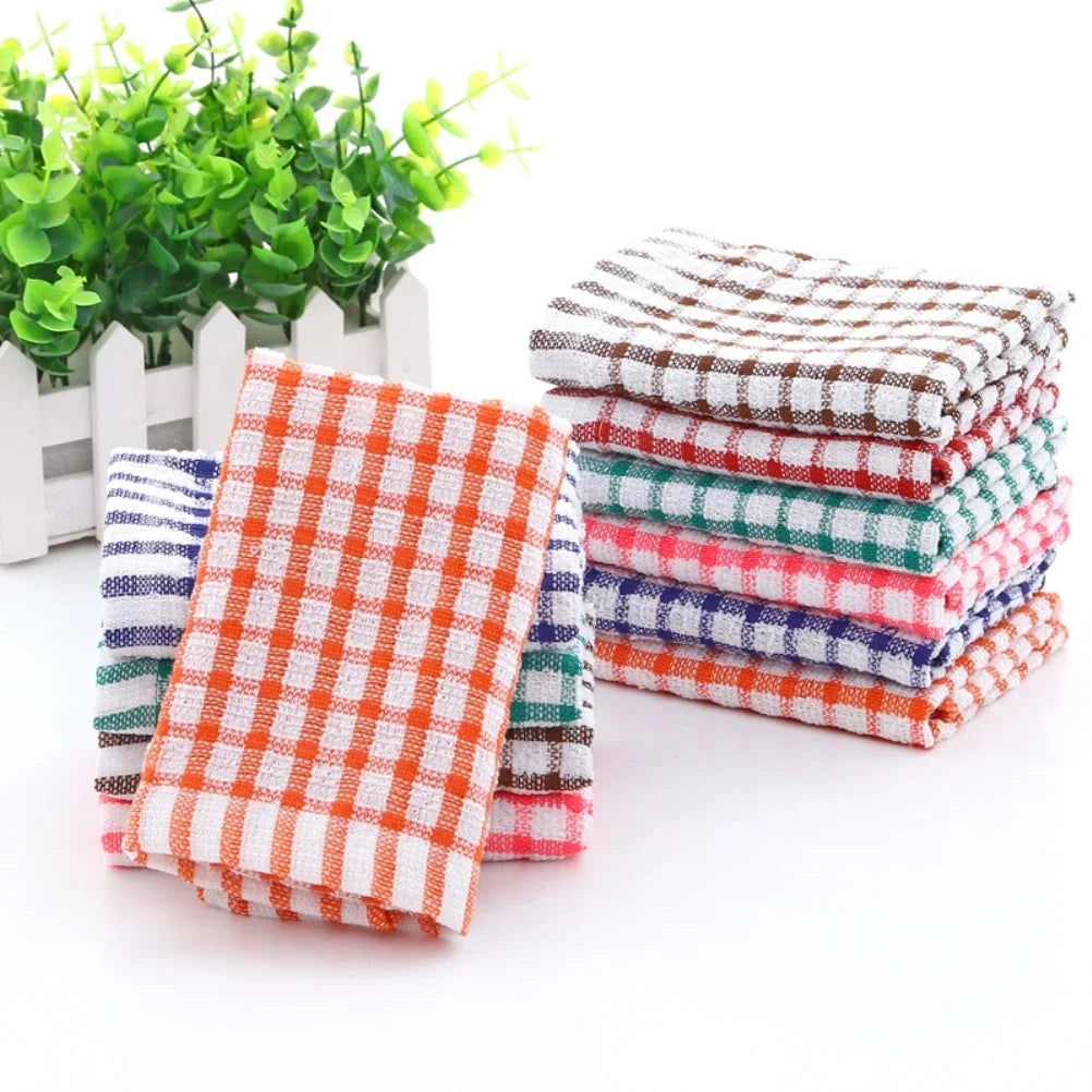 6-Pack Absorbent Lint-Free Cotton Kitchen Tea Towels | Dish Cloths Kitchen Tea Towels Peaceful Pleasures Health and Wellness