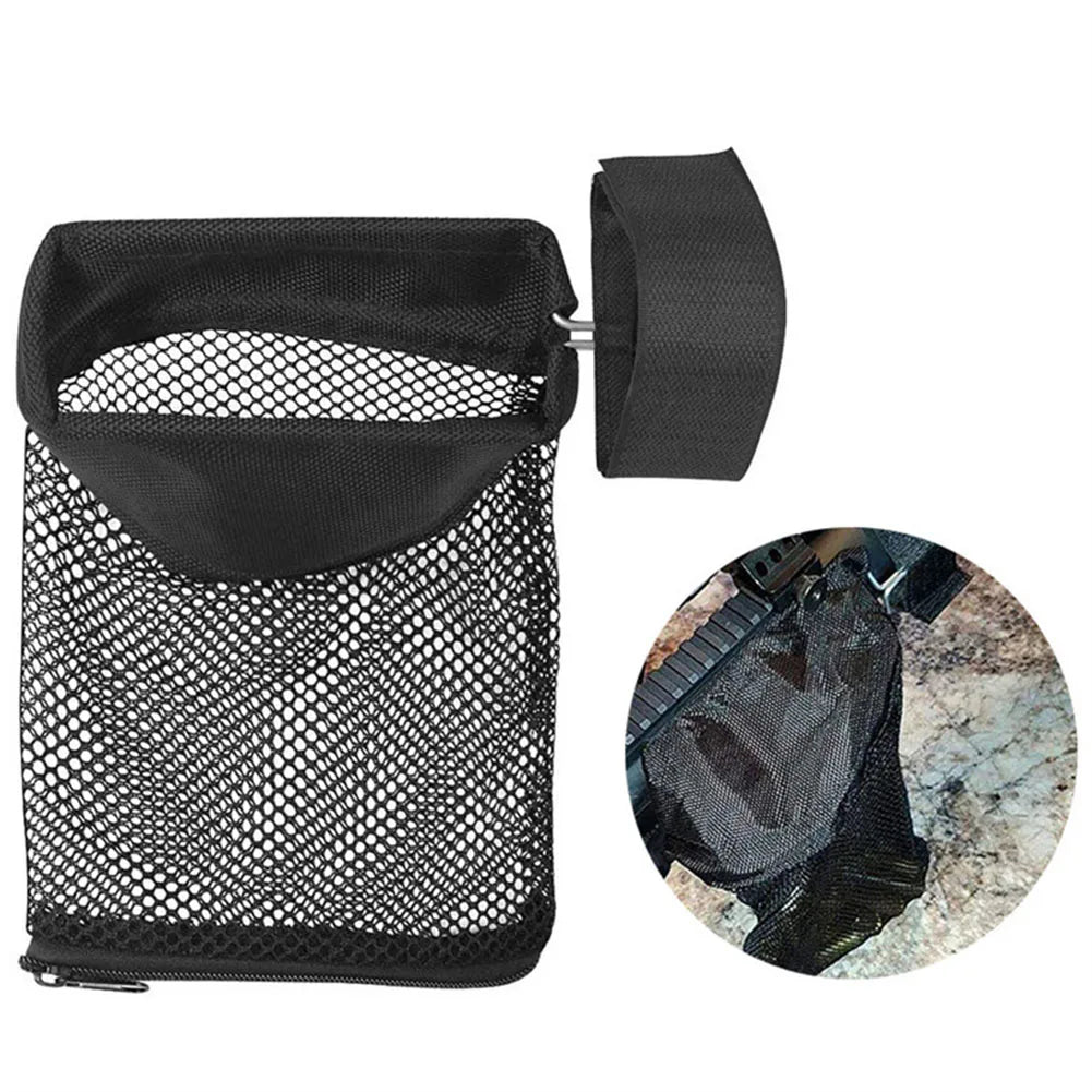 Catching Storage Net Bag Brass Catcher With Zipper Bottom Cartridge Recycling Mesh Bag Durable Outdoor Shooting Accessories Peaceful Pleasures Health and Wellness