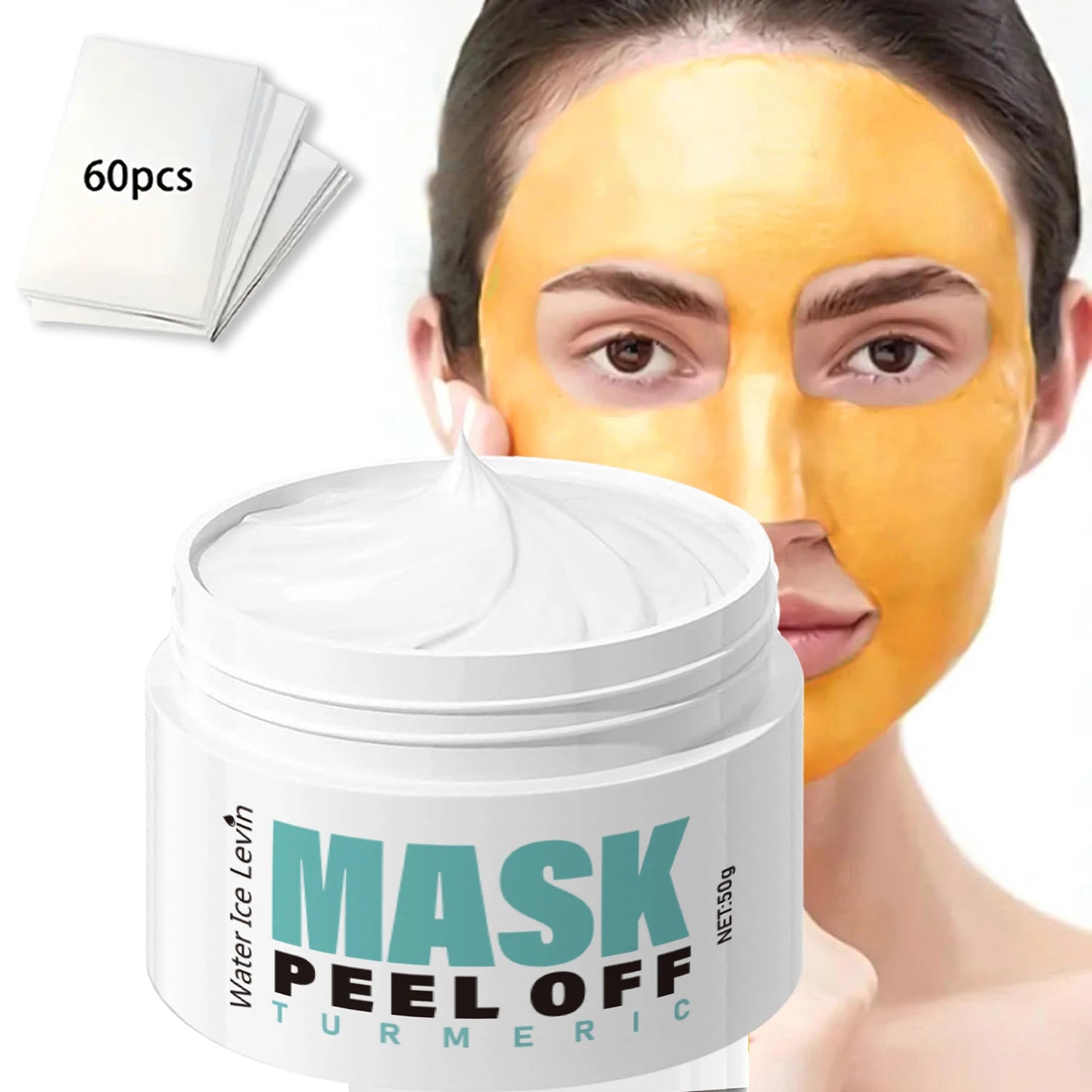 Vitamin C & Turmeric Peel-Off Mask – Brighten & Hydrate Peel-Off Face Mask Peaceful Pleasures Health and Wellness