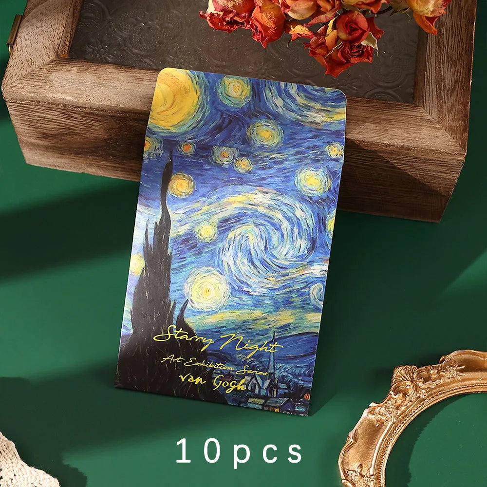 Oil Painting Thick Letterhead Envelope Greeting Card Love Letter