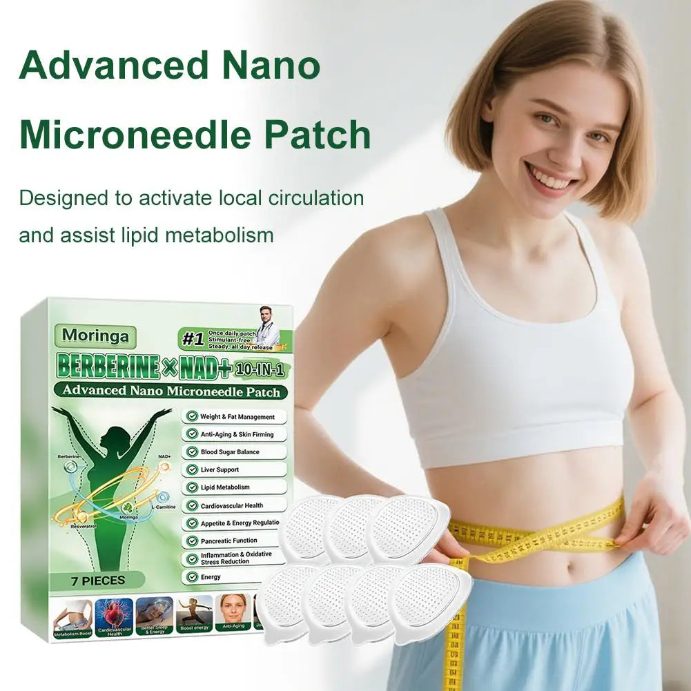 10-in-1 Nano Microneedle Patch Natural Gentle Patches Moisturizing Firming Skin for Women Men Nano Microdarts Patches 0.2mm Peaceful Pleasures Health and Wellness