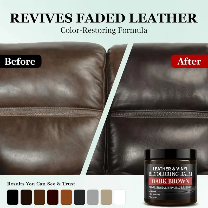 Dark Brown Leather Recoloring Balm – Furniture, Shoes & Car Seats