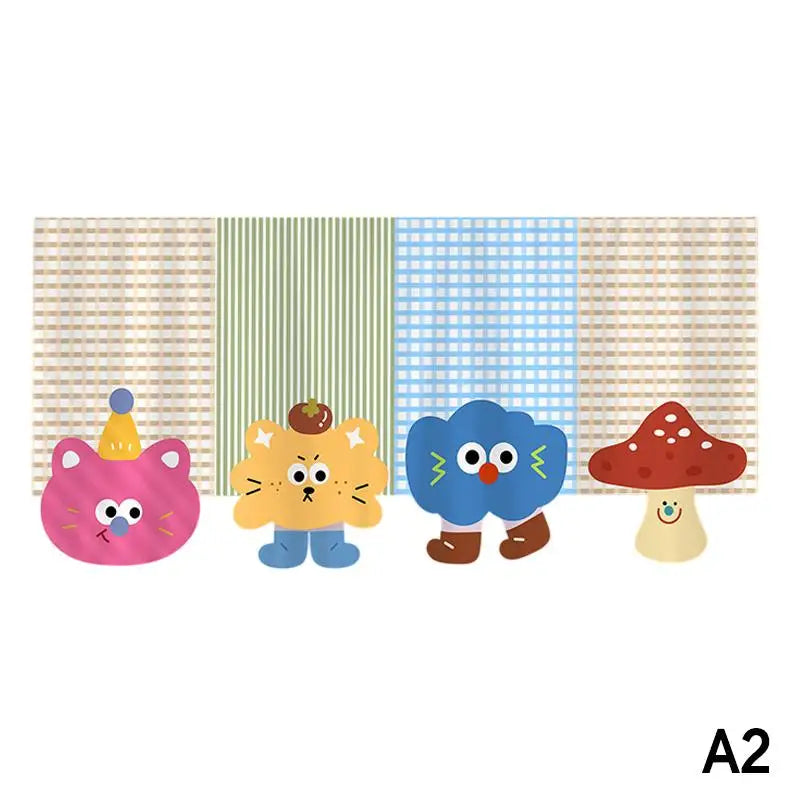 Cartoon Door Curtain – No-Drill Self-Adhesive Privacy Curtain Door Curtain Peaceful Pleasures Health and Wellness A2