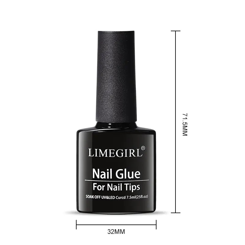LIMEGIRL Nail Tips Glue Gel 7.5ml uv Glue for false Nail Gel Polish Manicure Hybrid Gellac Multi-function Strong Gel Nail Polish Peaceful Pleasures Health and Wellness
