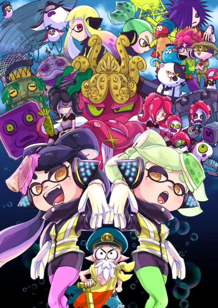 Classic game Splatoon 3 poster anime painting art Canvas printing Wall Home Living Room Internet bar decoration hanging painting Peaceful Pleasures Health and Wellness A19 20X30CM