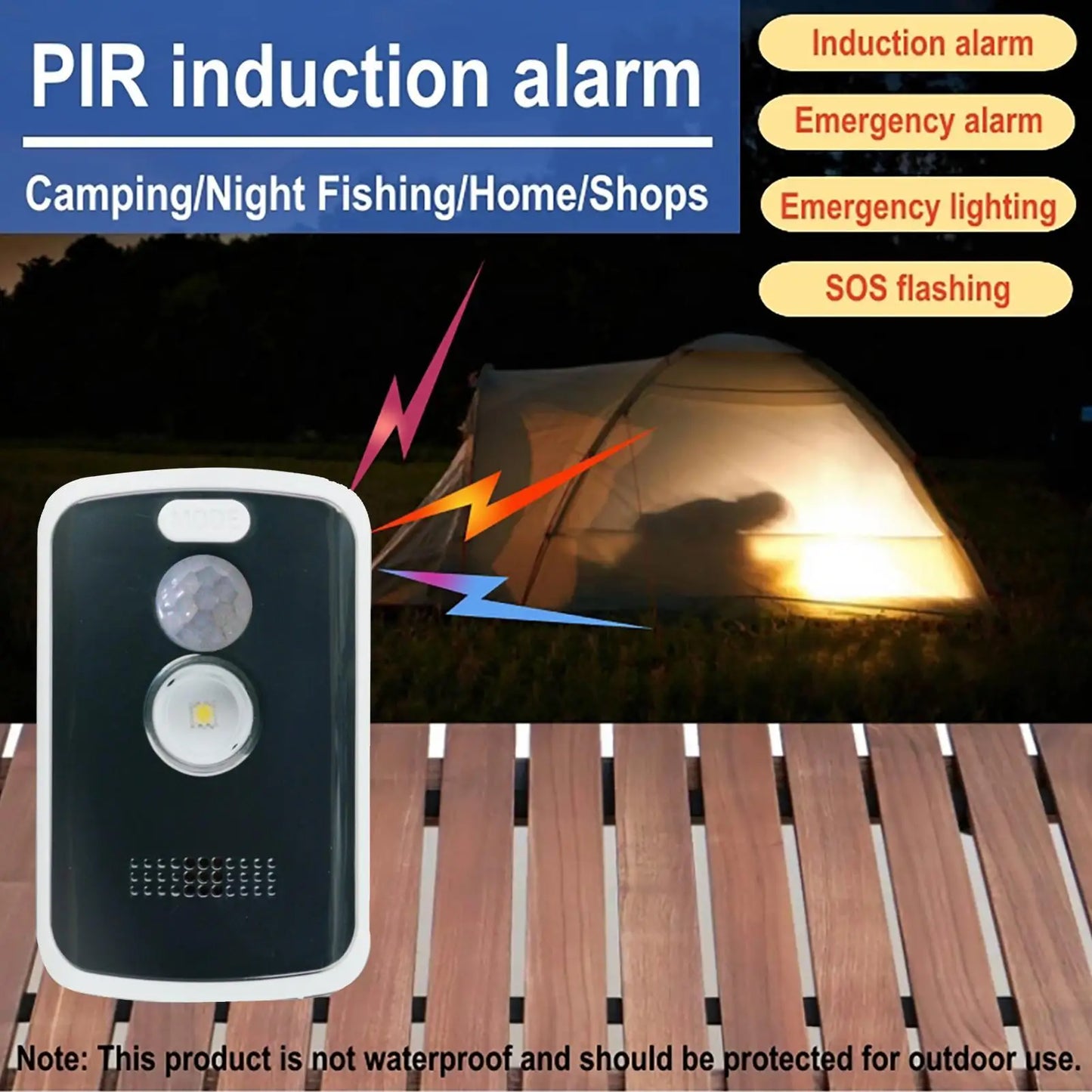 Wireless PIR Motion Sensor Alarm – Camping & Home Security Motion Sensor Alarm Peaceful Pleasures Health and Wellness
