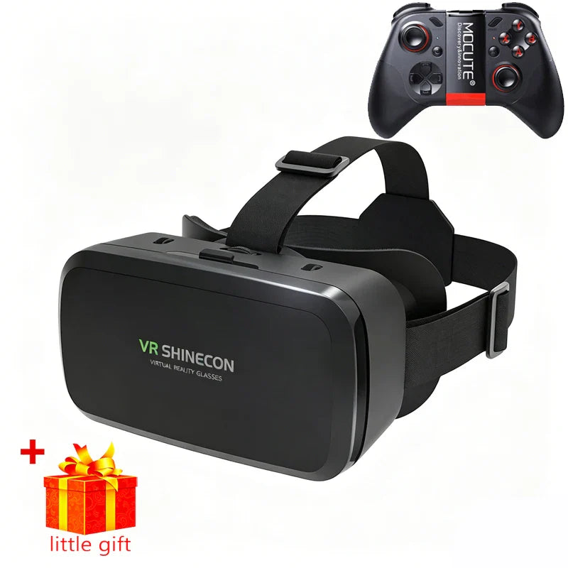 VR 3D Headset Goggle & Game Controller Set for Smartphone