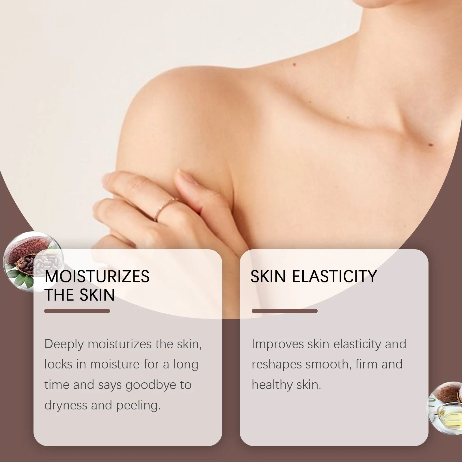 Cocoa Butter Body Lotion Intense Moisturizing Nourishing Cream Smooth Soft Skin Brightening Non-Greasy Winter Skin Care Peaceful Pleasures Health and Wellness