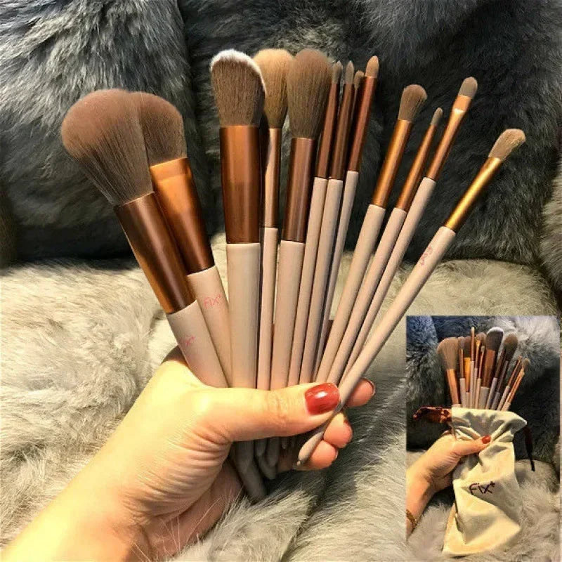 13-Piece Makeup Brush Set | Foundation, Blush & Eyeshadow