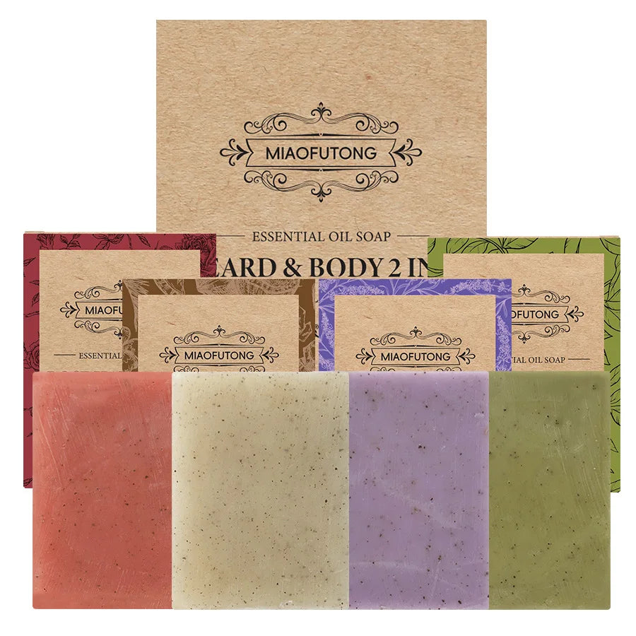 Frosted Scrub Soap – Rose, Tea Tree, Lavender & Coconut Oil