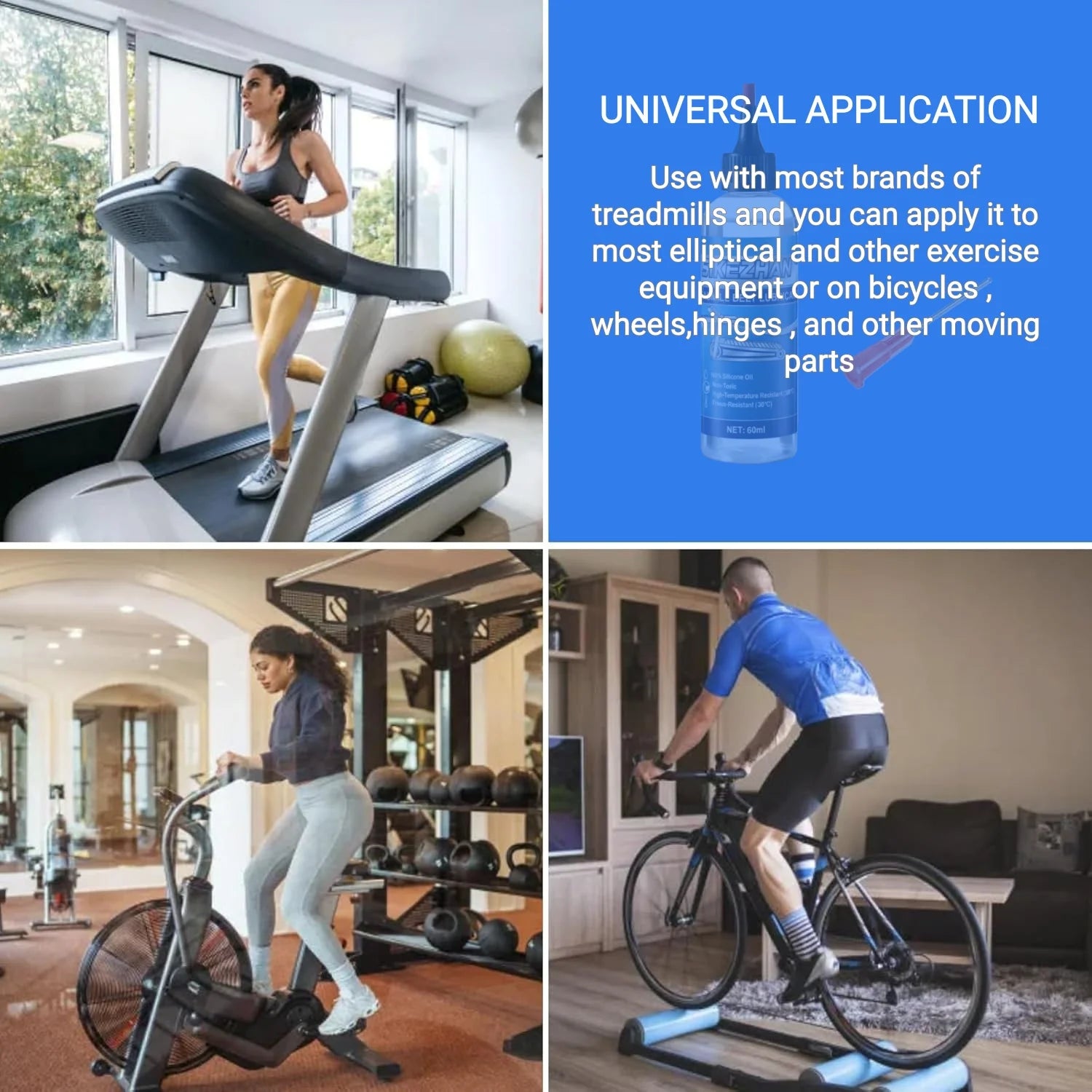 Treadmill Lubricant 100% Silicone Belt Oil Universal Maintenance Lube Home Gym Fitness Machine Reduce Friction & Noise Peaceful Pleasures Health and Wellness