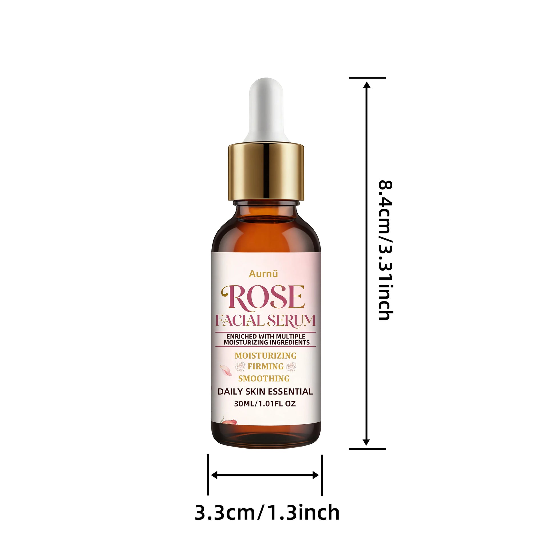 Aurnü ROSE FACIAL SERUM: Hydrating& Nourishing, Lightweight non-greasy formula for full facial skin & all mild skin types Peaceful Pleasures Health and Wellness 30ml