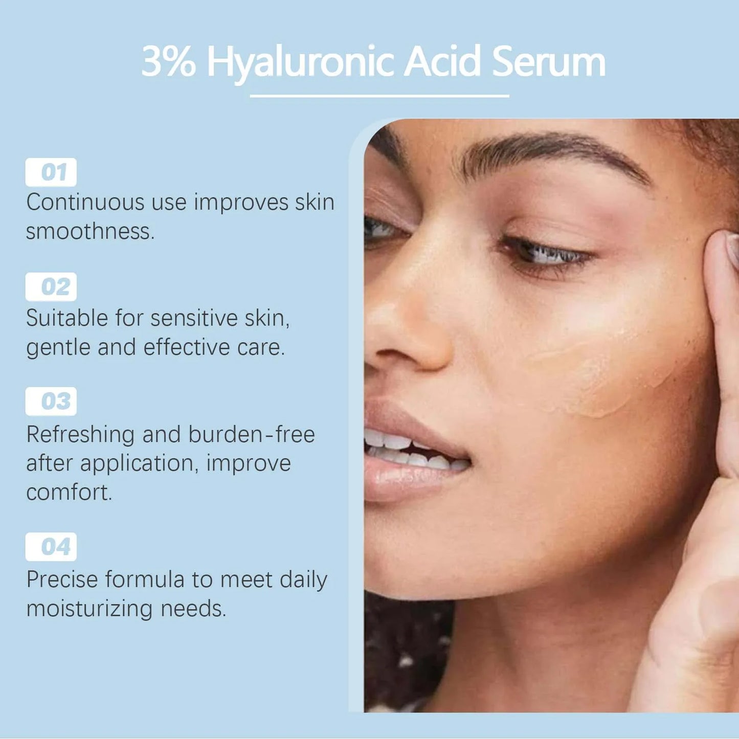 3% Hyaluronic Acid Serum – Hydrating, Pore-Shrinking Essence