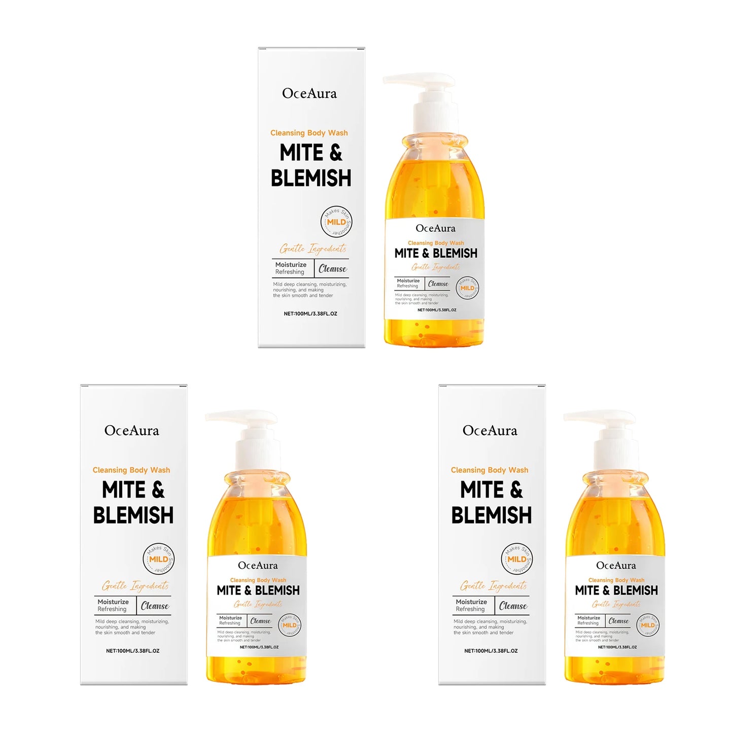 Body Cleansing Shower Gel Eliminate Sweat Odor Barrier Protection Exfoliating Hydrating Relaxing Smoothing Refreshing Body Wash Peaceful Pleasures Health and Wellness 300ml boxed Whitening