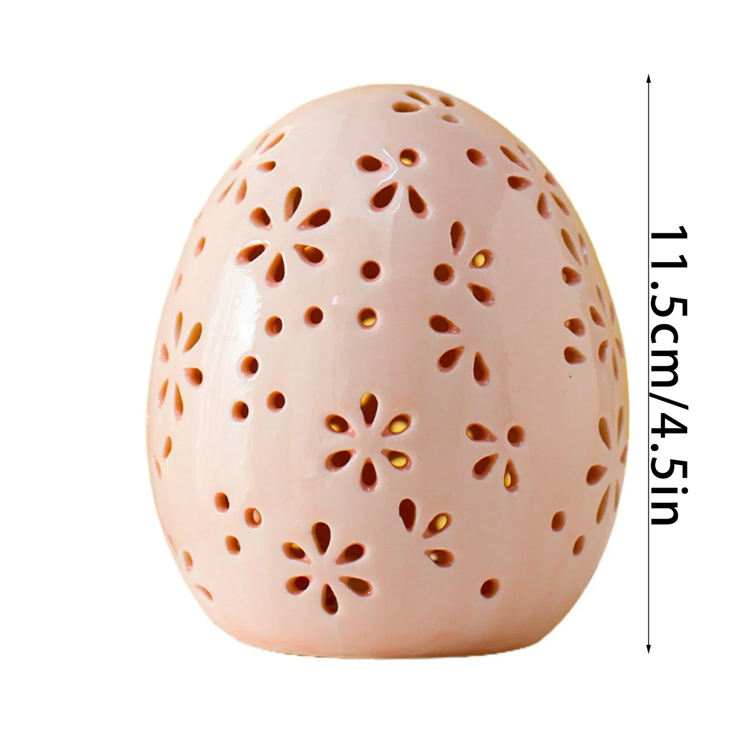 Rustic Easter Egg Glass Dome Ornament | Spring Decor