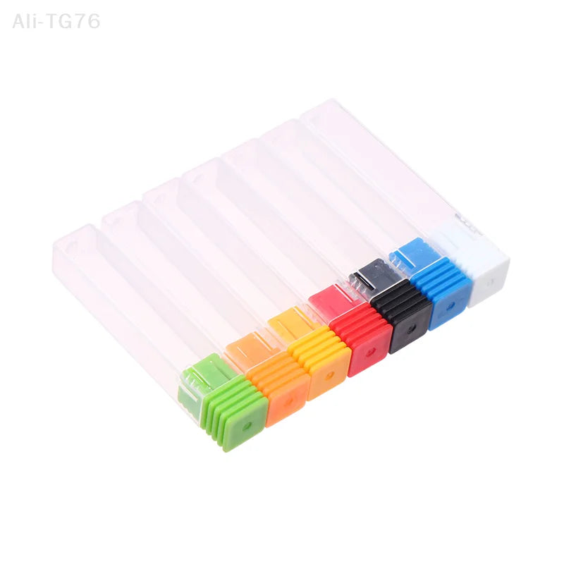 10-Pack Nail Drill Bit Storage Boxes | Clear Organizer Cases