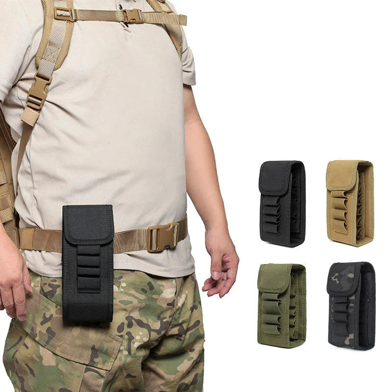 Tactical Hunting Cartridge Holder, 16-Round Shotgun Storage Pouch, Molle Style Magazine & Accessory Bag for Gun Gear Peaceful Pleasures Health and Wellness