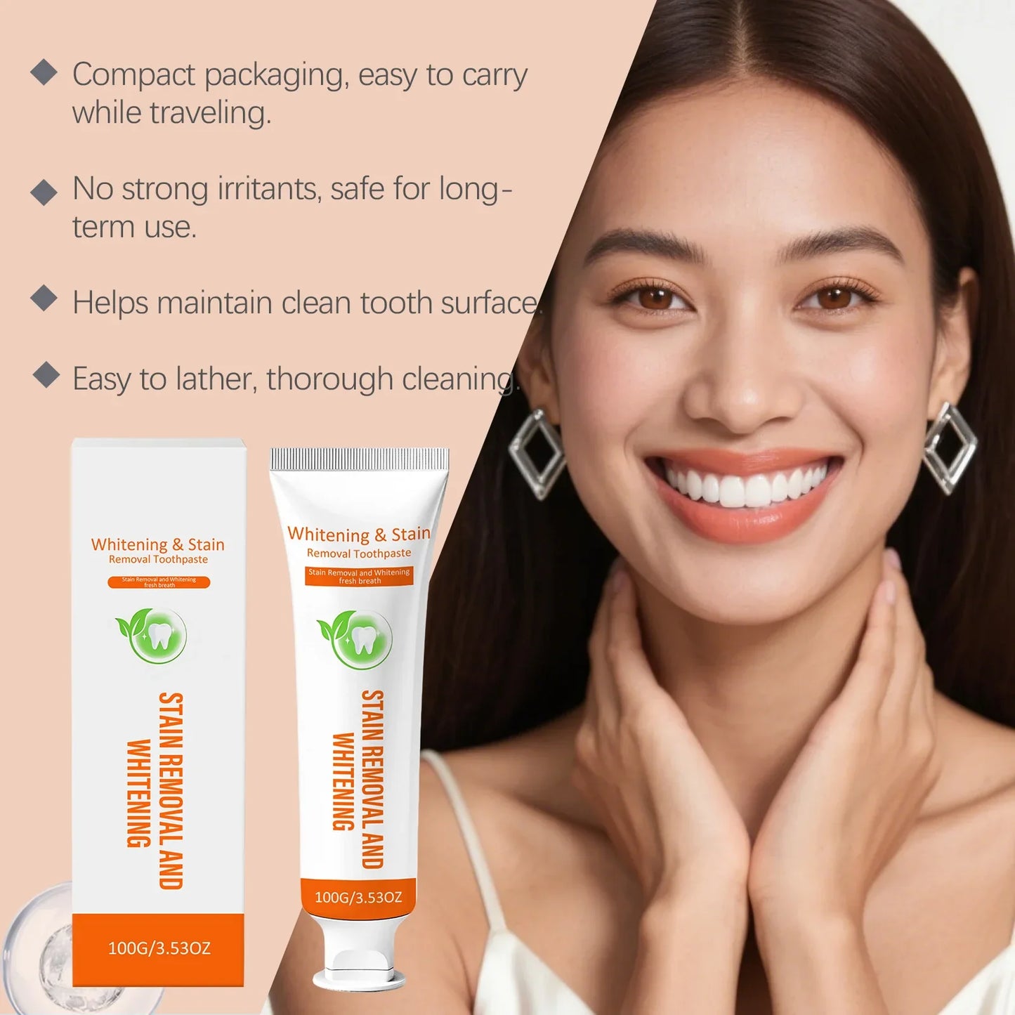 Whitening Toothpaste – Stain Removal, Fresh Breath & Gum Care