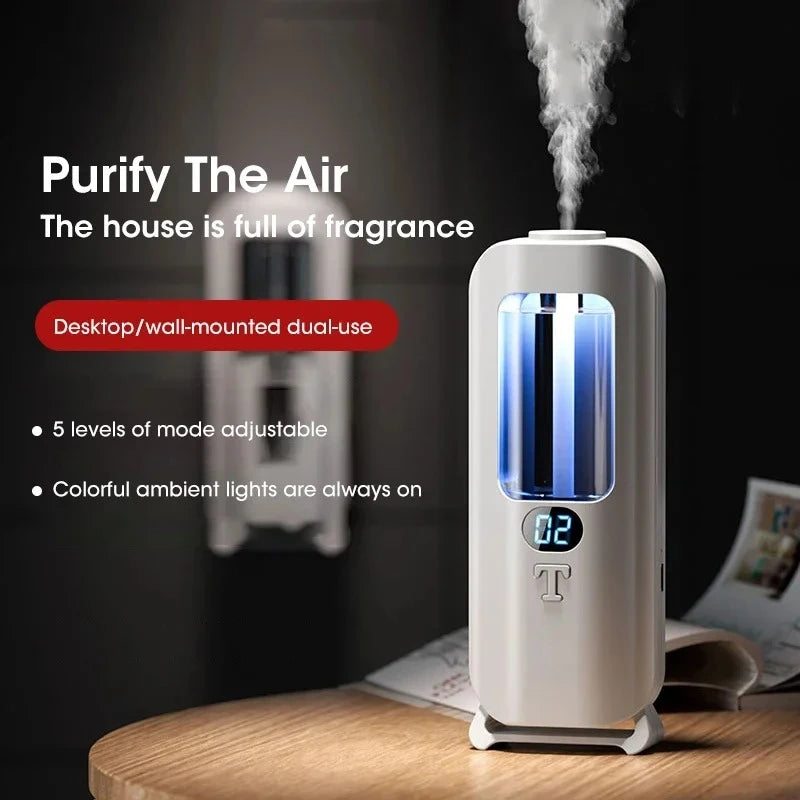 Mini Smart Essential Oil Diffuser for Room and Office USB Automatic Aromatherapy Machine Air Purification Aroma Enhancer Peaceful Pleasures Health and Wellness