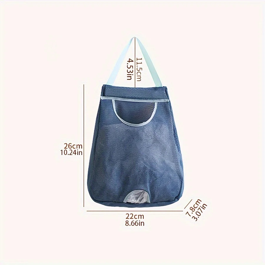 Wall-Mounted Mesh Garbage Bag Dispenser | Kitchen Organizer