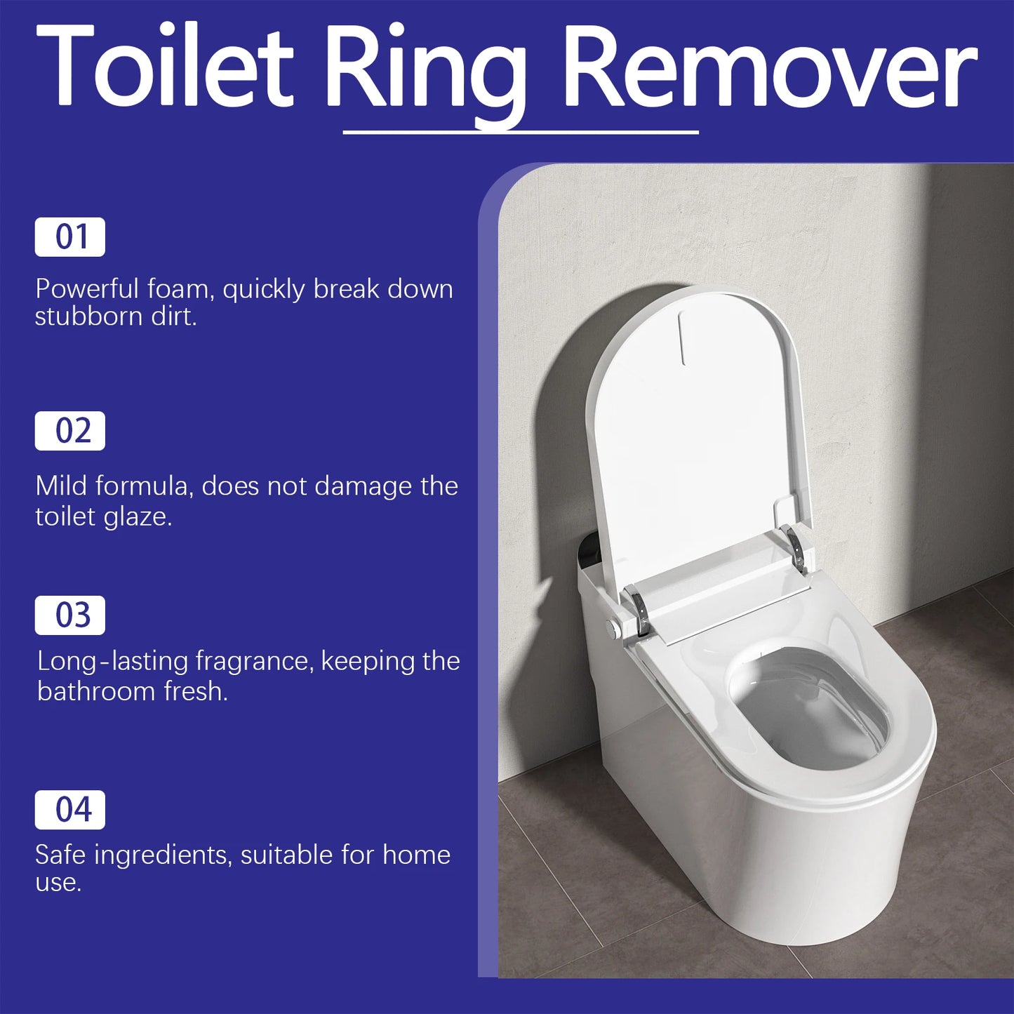 Toilet Foam Cleaner | Descaling, Stain & Odor Eliminator