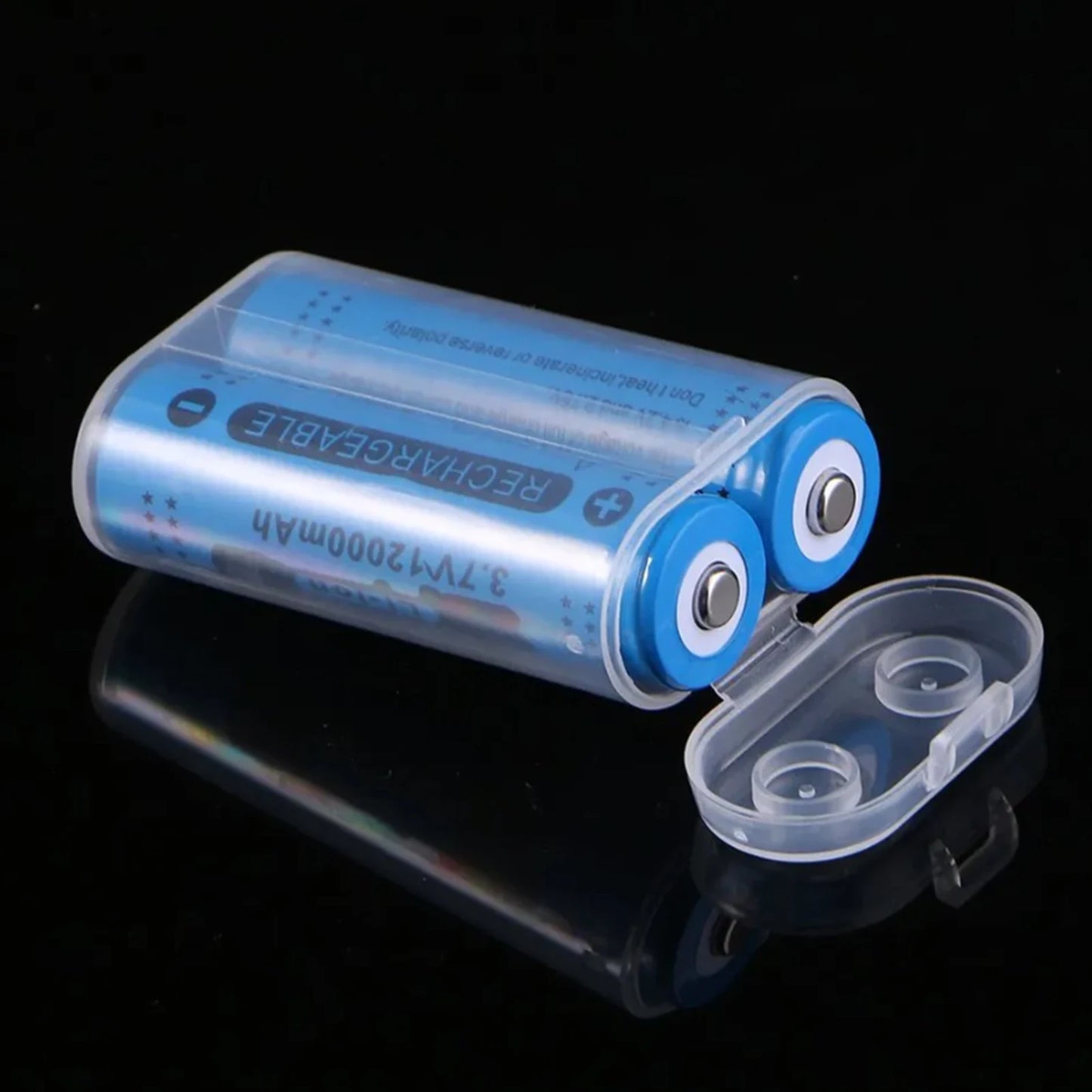 1/5Pcs Transparent Battery Storage Box Empty Portable Waterproof Batteries Safety Case for 2 Sections 18650 Battery Organizer Peaceful Pleasures Health and Wellness