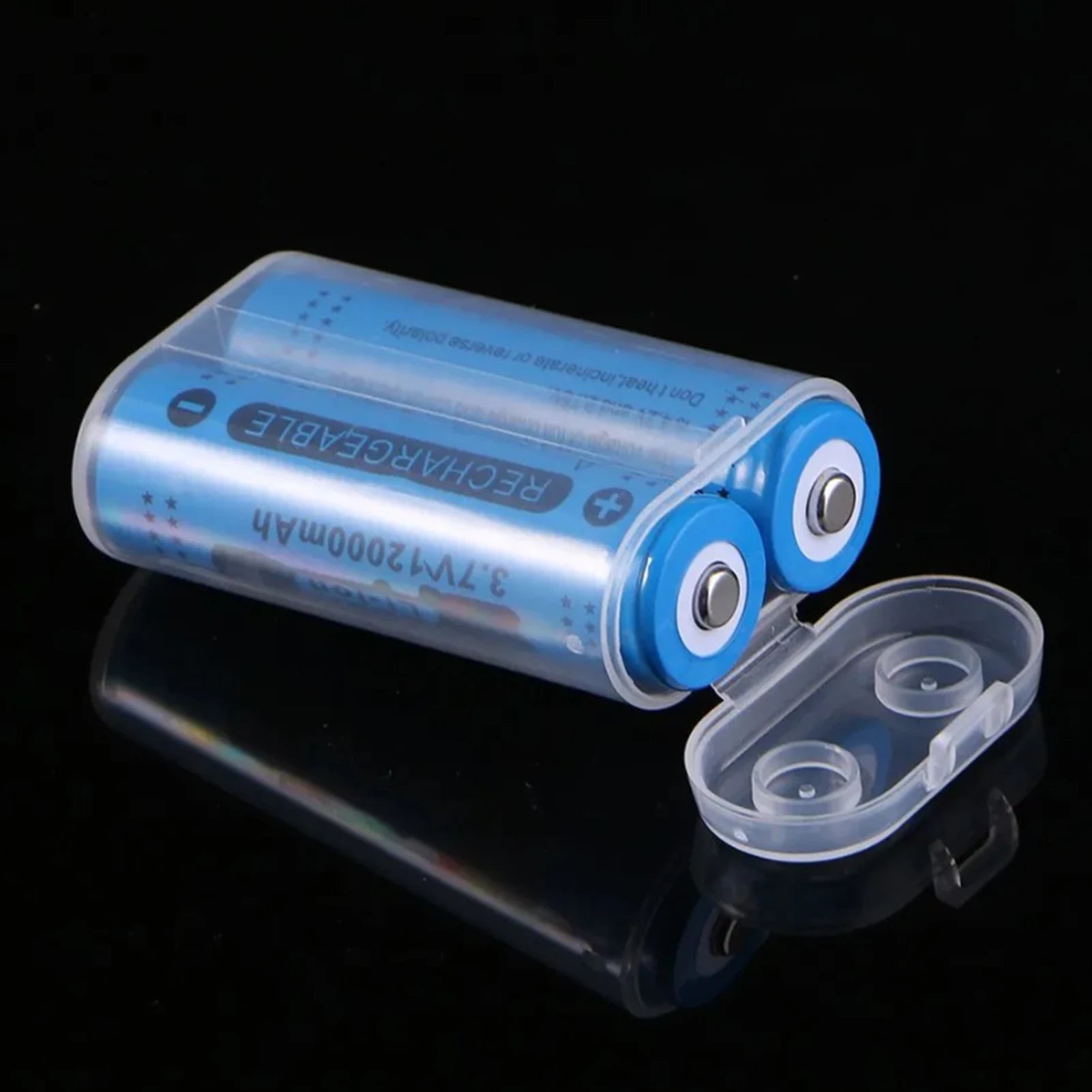 1/5Pcs Transparent Battery Storage Box Empty Portable Waterproof Batteries Safety Case for 2 Sections 18650 Battery Organizer Peaceful Pleasures Health and Wellness
