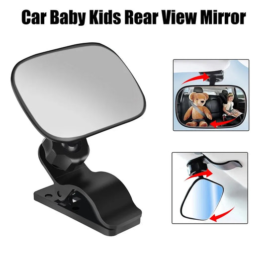 New 360 Degree Rotatable Adjustable Wide View Clear Reflection Safety Car Rearview Mirror For Windshield Infant Car Seats Peaceful Pleasures Health and Wellness Default Title