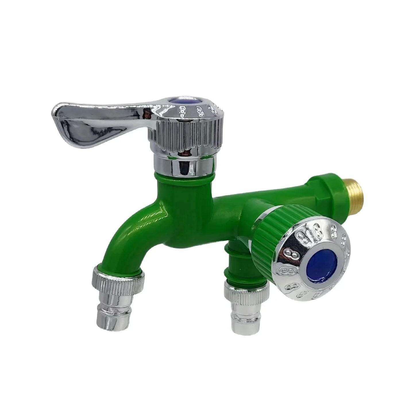 Dual Outlet Faucet Splitter | 1/2" Double Control Water Tap