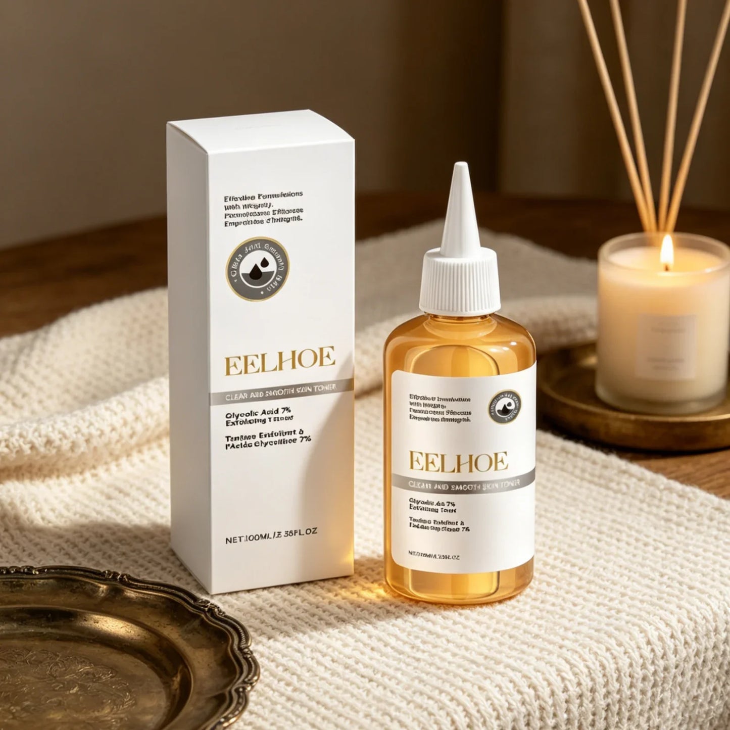 EELHOE Glycolic Acid Toner – Exfoliate, Brighten & Hydrate