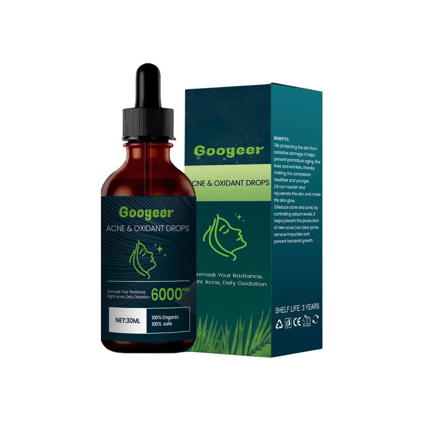 Googeer Botanical Skin Care Drops 30mL | Licorice & Honeysuckle