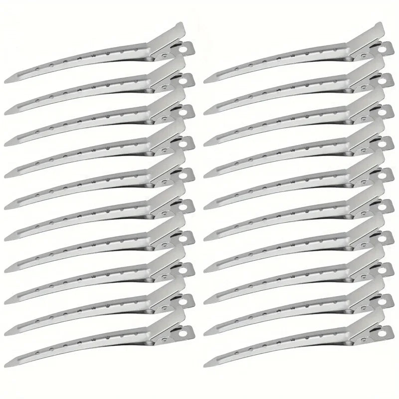 Metal Duckbill Hair Clips – Set of 20 Alligator Style Clips Hair Accessories Peaceful Pleasures Health and Wellness