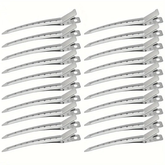 Metal Duckbill Hair Clips – Set of 20 Alligator Style Clips Hair Accessories Peaceful Pleasures Health and Wellness